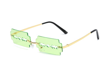 Gold Frame Green Lens
