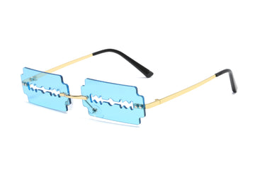 Gold Frame Blue Lens