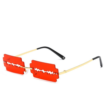 Gold Frame Red Lens