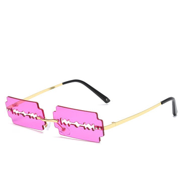 Gold Frame Purple Lens